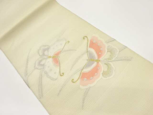 JAPANESE FUKURO OBI FOR SUMMER / WOVEN BUTTERFLY
